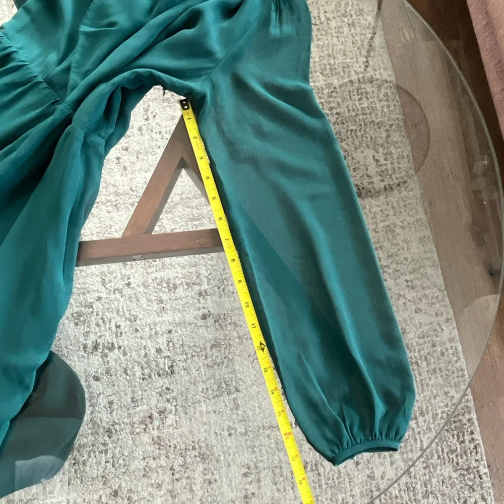 Aritzia Wilfred Mille Midi dark Green new Formal Evening Wedding party Dress Sz0 - Picture 13 of 13